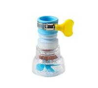 3pcs Retractable Faucet Extender Filter Adapter Anti-Splash Transparent Nozzle with Water Purification Per Cucina(Blue)