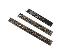 3PCS Righello per Circuiti Stampati 15/20/25cm Righello Multifunzionale PCB Righello per Circuiti Stampati Righello Calibri Angolari Tabelle Spaziatura Pin IC Test per Ingegneri