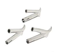 3PCS Rotondo Y Forma Acciaio Inox Saldatura Ugello Punte per Plastica Aria Calda Kit Uso con Strumenti di Calore Adatto per Saldatura PP PVC e Altre Plastiche