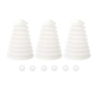 3PCS Rubber Drill Dust Cover, Flexible Drill Dust Cover for 6mm-16mm Drill Bits power tool accessories (White)