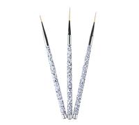 3Pcs Salon Nail Art Liner Brush UV Gel Polish Pittura Disegno Disegno Penne