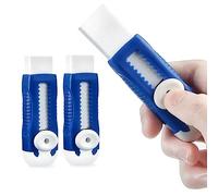 3pcs Scorrevole a Retrattile Clic per Matita Gomma per Pastello Graziosi Spingere Le Gomme Estetiche a Tirano con Manica di Plastica per Studenti Bambini, Forniture per Casa degli Uffici Scolastici