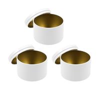 3pcs Semplice candela rotonda vasetti creativi candele contenitori portacandele