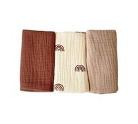 3pcs/Set di asciugamano da bagno neonato panno di cotone naturale panno di lavaggio delicato per la cura della pelle del bambino bocca panno riutilizzabile Baby Damoling Asciugamano