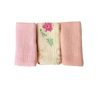 3pcs/Set di asciugamano da bagno neonato panno di cotone naturale panno di lavaggio delicato per la cura della pelle del bambino bocca panno riutilizzabile Baby Damoling Asciugamano