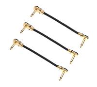 3pcs/Set di toppe per chitarra a basso rumore cavo patch per chitarra destra cavo patch professionali cavo per pedali per chitarra