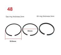 3pcs Set pistone anelli per compressore d'aria 42 mm 47 mm 48 mm 51 mm 52 mm 65 mm di diametro pneumatici Equiliziali Equilibri compatibili con vari modelli(48mm)