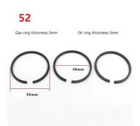 3pcs Set pistone anelli per compressore d'aria 42 mm 47 mm 48 mm 51 mm 52 mm 65 mm di diametro pneumatici Equiliziali Equilibri compatibili con vari modelli(52mm)