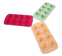 3pcs silicone cuore congelato stampo per cubetti di ghiaccio frigorifero