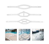 3Pcs Silicone Diving Goggles Straps Adjustable Non Slip for Swimming
