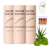3Pcs Silicone Scar Stick,With Centella Asiatica & Vitamin E, For Face And Body, Lightweight & Easy To Apply Stick Design,Gentle For All Skin Types.