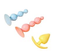 3PCS Soft Jelly Anal Butt Plug Training Set, Giocattoli Anali con Perline Stimolanti, Giocattoli Anali con Perline Stimolanti per Principianti Donne Coppie