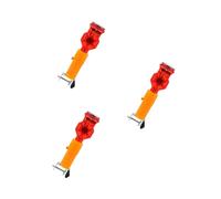 3Pcs Solar Powered LED Warning Lights Durable Strobe Flashing Traffic Safety