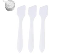 3pcs Spatola di trucco in plastica, applicatore per applicatore viso per la facciata cosmetica bianca riutilizzabile per la miscelazione del campionamento