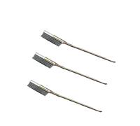 3Pcs spazzola metallica, professionale ruggine saldatura scorie vernice rimozione macchie strumenti per cucina e all'aperto (testa diritta in acciaio inossidabile)