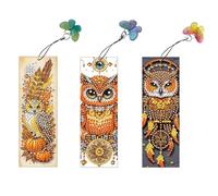 3pcs Special Shape Dreamcatcher Bird 5D Segnalibri Fai -da -te Bookmarks Kits Painting Bookmark Kit for la lettura Gift Day (SN039)