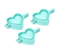 3Pcs Stampo per Ravioli a Cuore, per Empanada Blu di Plastica (M)