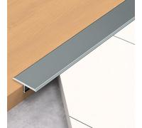 3pcs Striscia Di Transizione Pavimento Con Modanatura A T In Alluminio, L 90cm, Per Unire Assi Di Laminato, Piastrelle, Fessure Del Pavimento(Dark Gray,W 2cm)