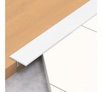 3pcs Striscia Di Transizione Pavimento Con Modanatura A T In Alluminio, L 90cm, Per Unire Assi Di Laminato, Piastrelle, Fessure Del Pavimento(Bianco,W 6cm)