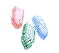 3Pcs Strumento di Pulizia Curvo Pieghevole Setole Morbide Flessibile Colore Casuale Ergonomico Domestico Auto Scrub Spazzola Manico Ergonomico Spazzola di Pulizia