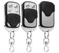 3Pcs Telecomando Cancello Frequenza 433 Mhz, Universali Telecomando Garage Auto con 4 Tasti, Sostitutivo Radiocomando Cancello Automatico, Clonazione Telecomando per Porta Garage