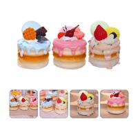3pcs torte che mostrano modelli torte false forno modelli dessert a proposito