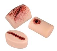3Pcs Trauma Hemostasis Training Model, Silicone Simulazione Pelle per il Controllo del Sanguinamento Pratica in Educazione Medica