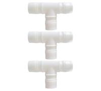 3PCS Tubo Barb T connettore a forma di T, 25mm Tee Tipo Equal Tubo Adattatore, 3 Vie Plastica Tubo Connettori, Raccordi in plastica Barb Tubo Connettore