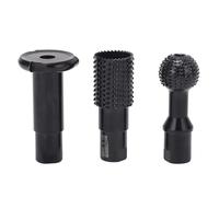 3Pcs Turning Burr Set Threaded Shank | Hard Alloy Steel Wood Carving Bits for 115/125 Angle Grinder | Woodworking Cutting Tools for Carving/Sculpting/Grinding