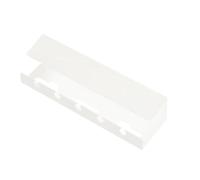 3pcs Under Desk Cable Management Tray With Clamp Power Strip Cord Holder No Drilling Spacious Supplies per Scrivania(WHITE)