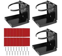 3PCS Universal Car Plastic Drink Holder Adjustable Folding Water Cup Support Stand Bottle For Auto Truck Boat