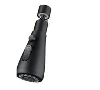 3pcs Universal Kitchen Faucet Tip Shower 3 Spray Modes Black Nozzle Faucets Extender Sink Sprayer Per Cucina(Black)