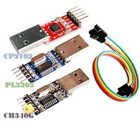 3pcs USB to Ttl Module 1pc PL2303 + 1pc CP2102 + 1pc CH340G USB UART Module | Modulo Adattatore seriale da USB a Ttl: 1pc con chipset PL2303 + 1pc con chipset CP2102 + 1pc con chipset CH340G