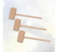 3pcs Wood Mini Hammer Cake Mallet Solid Mallet per il ristorante per la casa