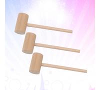 3pcs Wood Mini Hammer Cake Mallet Solid Mallet per il ristorante per la casa