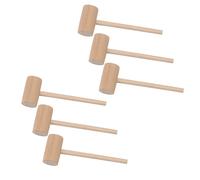 3pcs Wood Mini Hammer Cake Mallet Solid Mallet per il ristorante per la casa