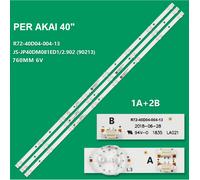 3Pcs x strisce LED per AKAI 40 "TV R72-40D04-004-13 TB C 40LEM-1043