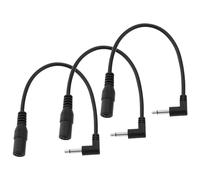 3Pezzi 3,5mm Punta Pos a 5,5x2,1mm Femmina Adatt Alim Angolo 90° Compatibile con Harmonix EH DOD Pedali ChitarraElettrica