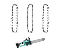 3Pezzi 6 Pollici Mini Motosega Catena,Chainsaw Chain,catena di ricambio da 6 pollici,catena motosega 6 pollici,divisione della catena della sega da 1/4, 37 maglie,catena per motosega,catena universale