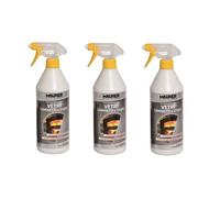 3PEZZI DETERGENTE PROFESSIONAL VETRI CAMINETTI STUFE PULISCI VETRO MAURER 750 ML