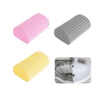 3pezzi Spugna Cattura Polvere Dump Duster Spugne Per Vetri, Spugna Per Polvere Riutilizzabile, Lavabile Adatto Per Finestre, Persiane, Termosifoni, Specchi, Divani (Grigio, Rosa, Giallo)