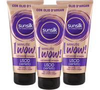 3Pezzi Sunsilk Trattamento Intensivo1Minute Wow Liscio Perfetto Maschera Capelli