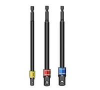 3Pieces 1/4 3/8 1/2" Socket WrenchImpact Socket Adapters Set Tool Extension Drill Adapters Bit Set Husband Dad Gift Impacting Driver Socket Adapters Set