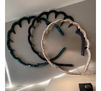 3pieces Baschia | Banda per capelli dentati ondulati | Testa di teschi da denti Highs Banda | Fasce con denti | per capelli di per donne e ragazze | 13,5 cm