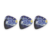 3pieces Chitar Picks Spessore 0 46 .71 .96 Mm Plectrum Plastica Grip Ergonomico Per Tutte Le Chitarre Sottili