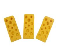 3Pieces Creativo Silicone Formaggio Porta Stop Fondo Zeppa Aperto per Classe