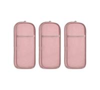 3Pieces Grande Capacità Astuccio Doppio Strato Trasparente Penna Box Vedere Attraverso Caso Trucco Pennelli Holder Sacchetti Sacchetto Estetica, B