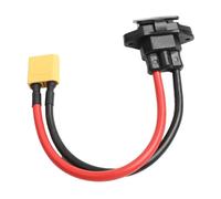 3Pin AC Electric Socket with Cover, Tinned Copper Wire Three Vertical Connector for 48V 36V 72V Battery, E-Bike 4inch(200MM)