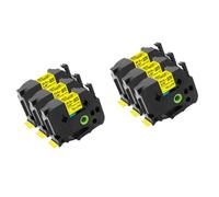3pk 6pk Riflettimento del tubo di restringimento di calore Compatibile con HSE-231 HSE-2111 HSE-631 6-24 mm per PT-E550W E300 E500 P750WVP P900 P950W e modelli simili(24mm yellow 6pk)