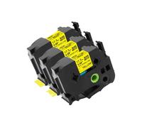 3pk 6pk Riflettimento del tubo di restringimento di calore Compatibile con HSE-231 HSE-2111 HSE-631 6-24 mm per PT-E550W E300 E500 P750WVP P900 P950W e modelli simili(18mm yellow 3pk)